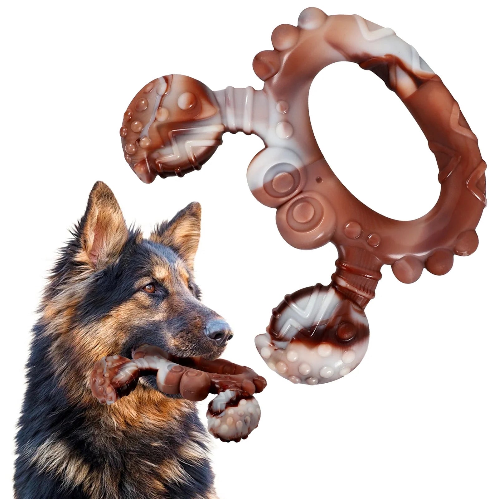 Dog Toys for Aggressive Chewers Bone Dog Toy Interactive Dog Toys for Large Dog Chew Toys for Aggressive Chewers,Dinosam Indestructible Dog Toy for Medium Large Dogs