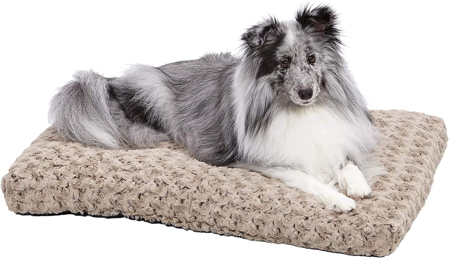 Deluxe Dog Beds | Super Plush Dog & Cat Beds Ideal for Dog Crates | Machine Wash & Dryer Friendly, 1-Year Warranty