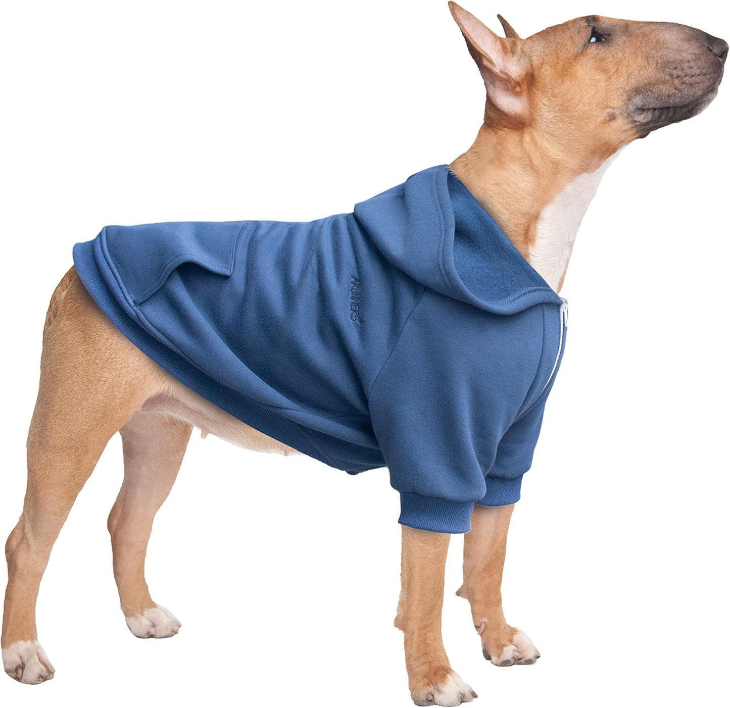 Extra Large Dog Clothes Hoodies Zip up Sweaters for Big Dogs Labrador German Shepherd Blue 3XL