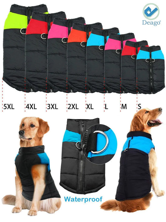 Small Dog Coat Waterproof Winter Warm Dog Clothes Cat Coat Jacket Vest Apparels