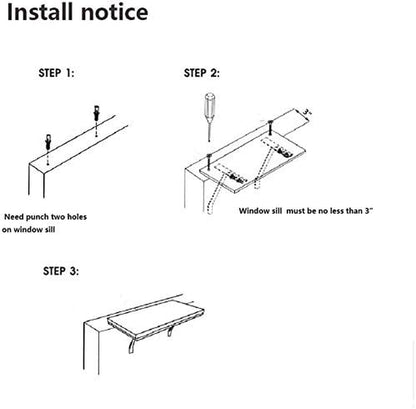 Cat Window Perch-Mounted Shelf Bed for Cat-Funny Sleep DIY Kitty Sill Window Perch- Washable Foam Cat Seat