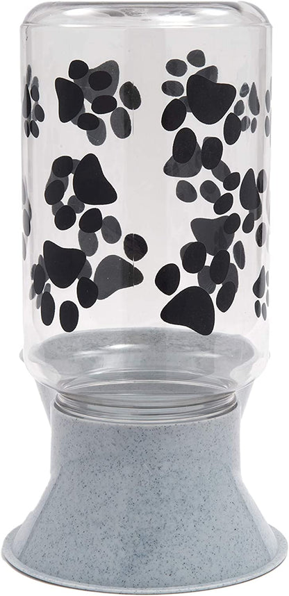 Reversable Water or Dry Food Feeders for Cats and Dogs (Large, Granite)