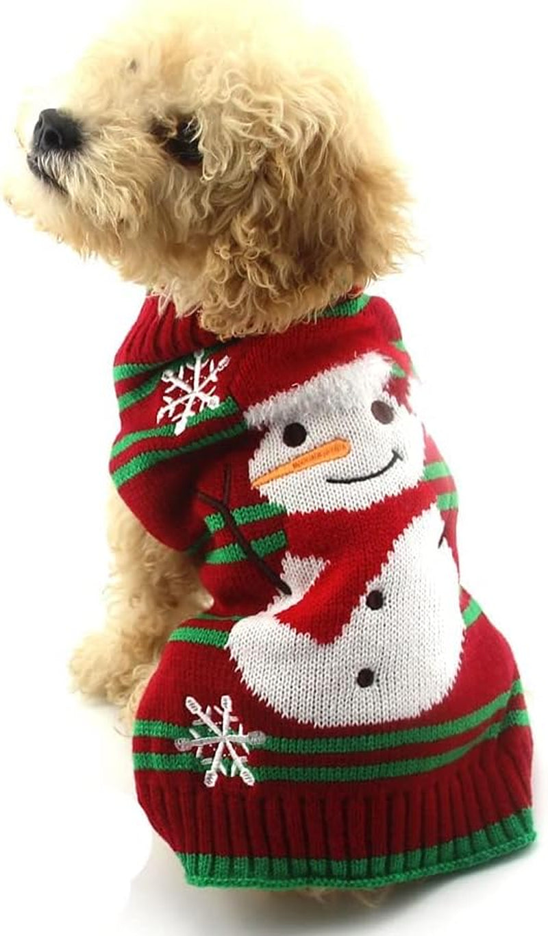 Rudolph the Red Nosed Reindeer Sweater Pet Holiday Clothes Cat Sweater Dog Sweater Winter Clothing Teddy Poodle Autumn Winter Clothes Dog Clothes (Red Nose, Xx-Small)