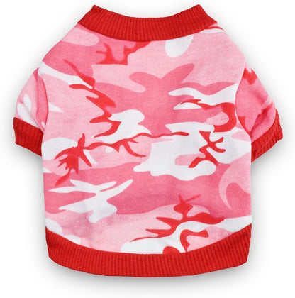 XS Dog Clothes Camo Dog Tshirts for Dogs Puppy Camo Pet Clothes, XS, Green