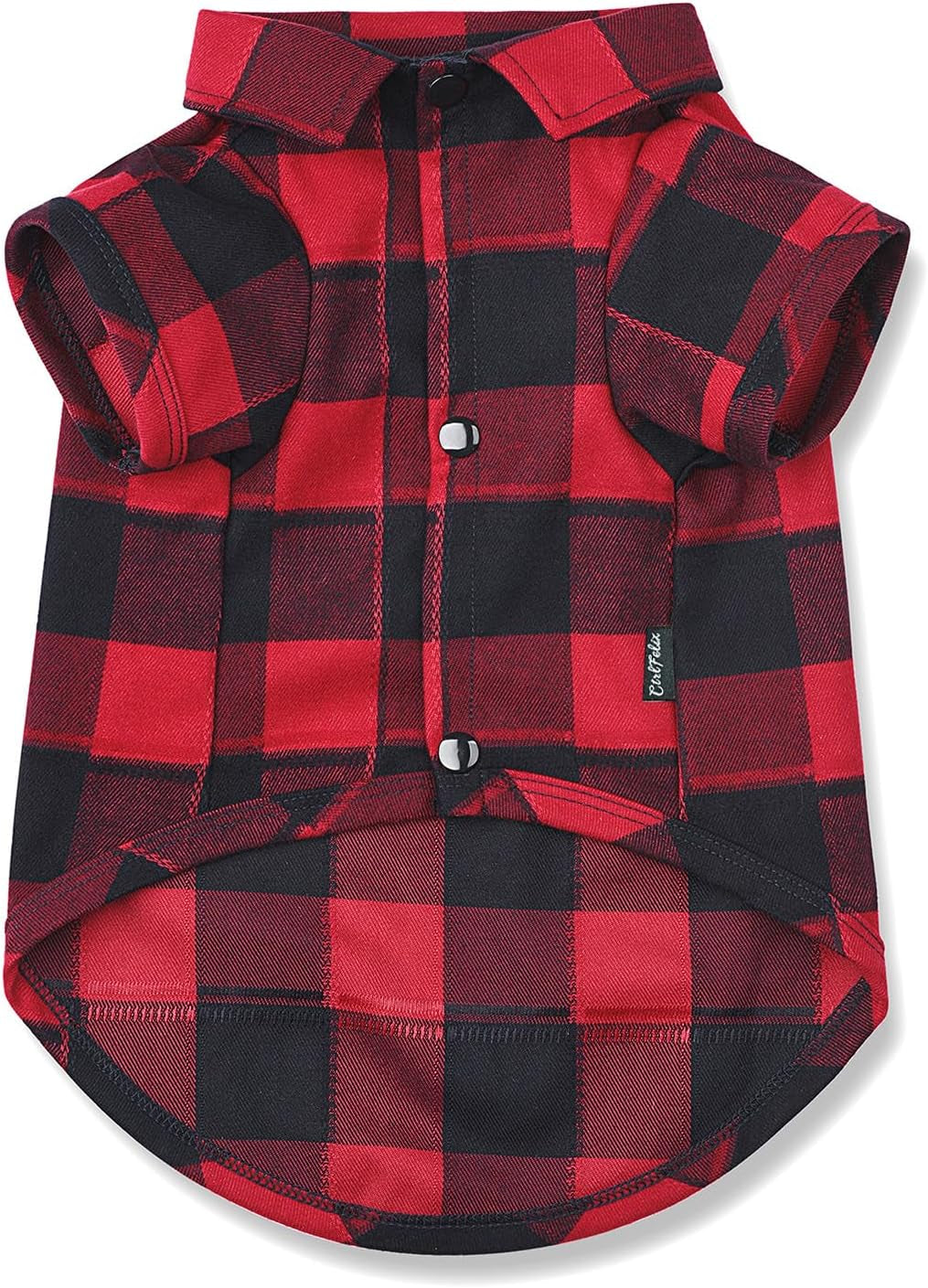 Dog Shirt Plaid Puppy Clothes for Small Medium Large Dogs Cats Boy Girl Kitten Soft Pet T-Shirt Breathable Tee Outfit Adorable Grid Apparel Halloween Thanksgiving [Red#1; S]