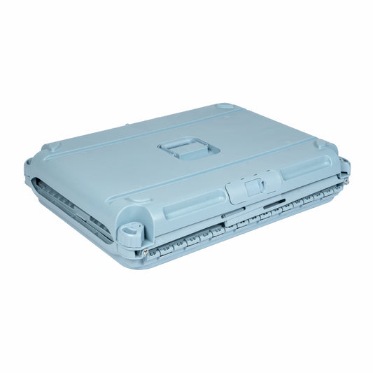 , Dog Kennels, 30" Collapsible Plastic Pet Kennel/Crate, Blue, Medium