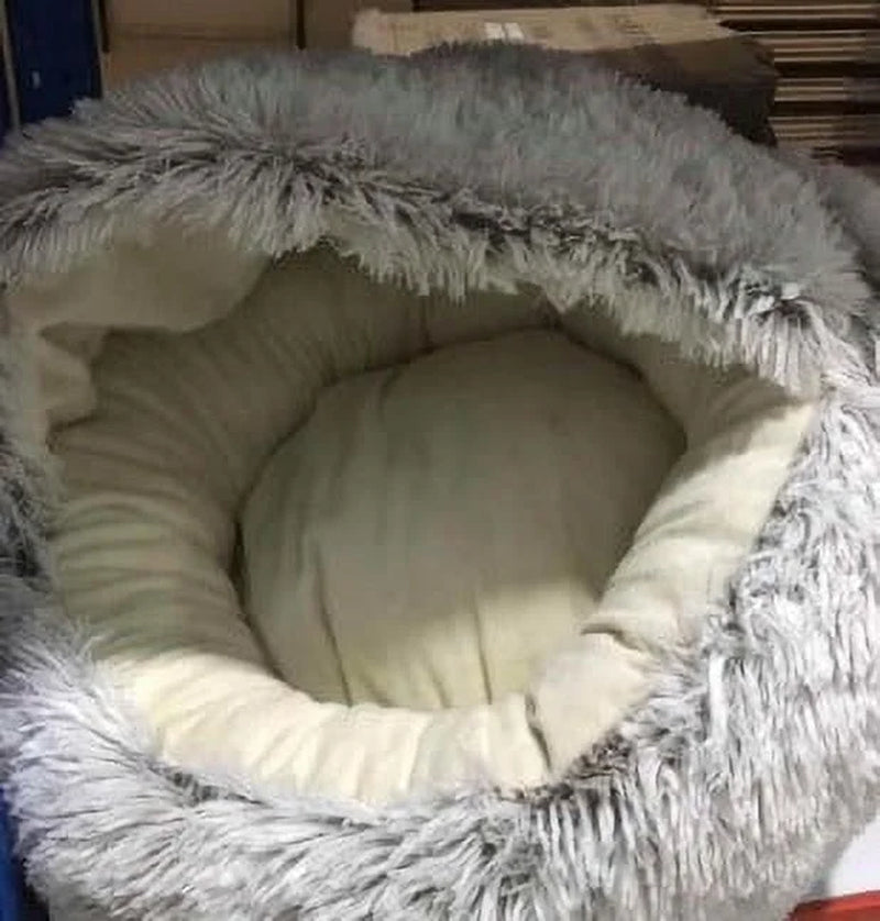 Cat Beds Cave Indoor for Large Cats/Puppys Clearance,Dog round Winter Warm Sleeping Bag Plush Soft Pet Bed Calming Bed
