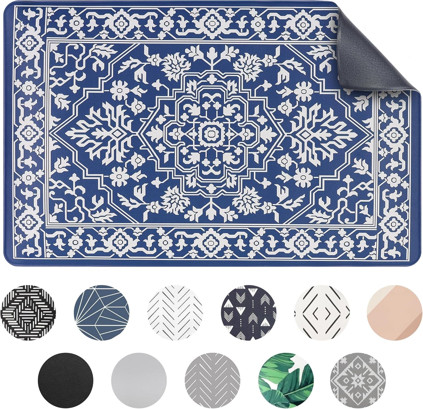 Dog Mat for Food and Water, Cat Feeding Mat | Waterproof Dog Bowl Mat | Non-Slip Pet Food Mat for Floors | Pet Mats for Food and Water | Easy to Clean