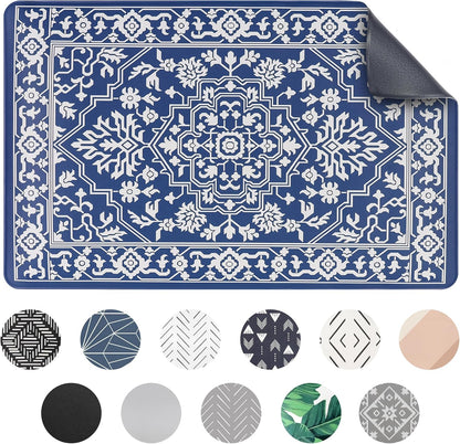 Dog Mat for Food and Water, Cat Feeding Mat | Waterproof Dog Bowl Mat | Non-Slip Pet Food Mat for Floors | Pet Mats for Food and Water | Easy to Clean