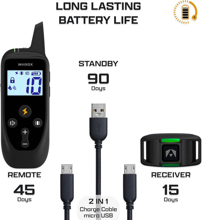 Dog Training Collar [2025 Edition] 123 Levels Dog Training Collar with Remote 1100Yd Range E Collar for Dogs Training 100% Waterproof Rechargeable, Manual Bark Collar for Large Dog