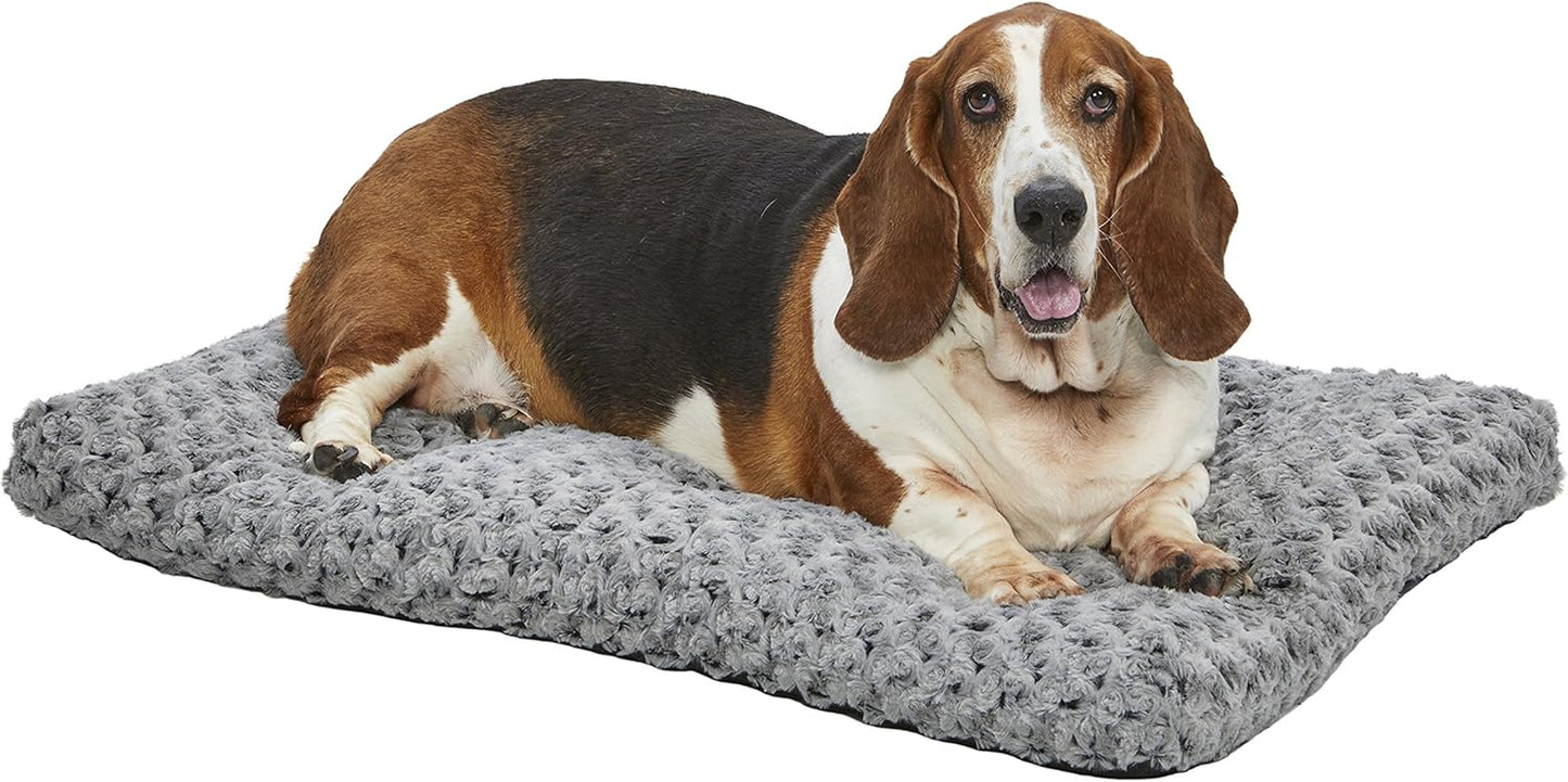 Deluxe Dog Beds | Super Plush Dog & Cat Beds Ideal for Dog Crates | Machine Wash & Dryer Friendly, 1-Year Warranty