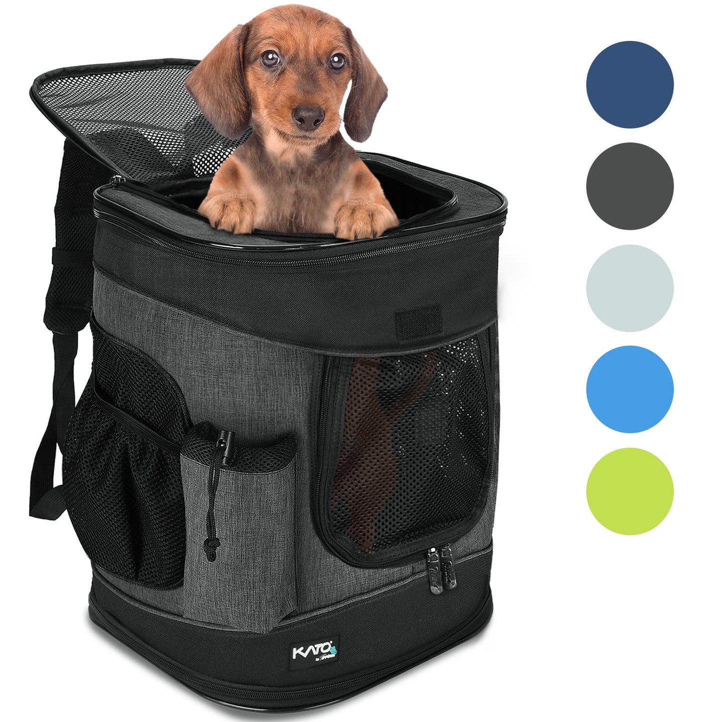 Medium Pet Travel Backpack Carrier for Dogs Cat Animal Puppy, Breathable Mesh Net Removable Sherpa Bed Outdoor Carrier F