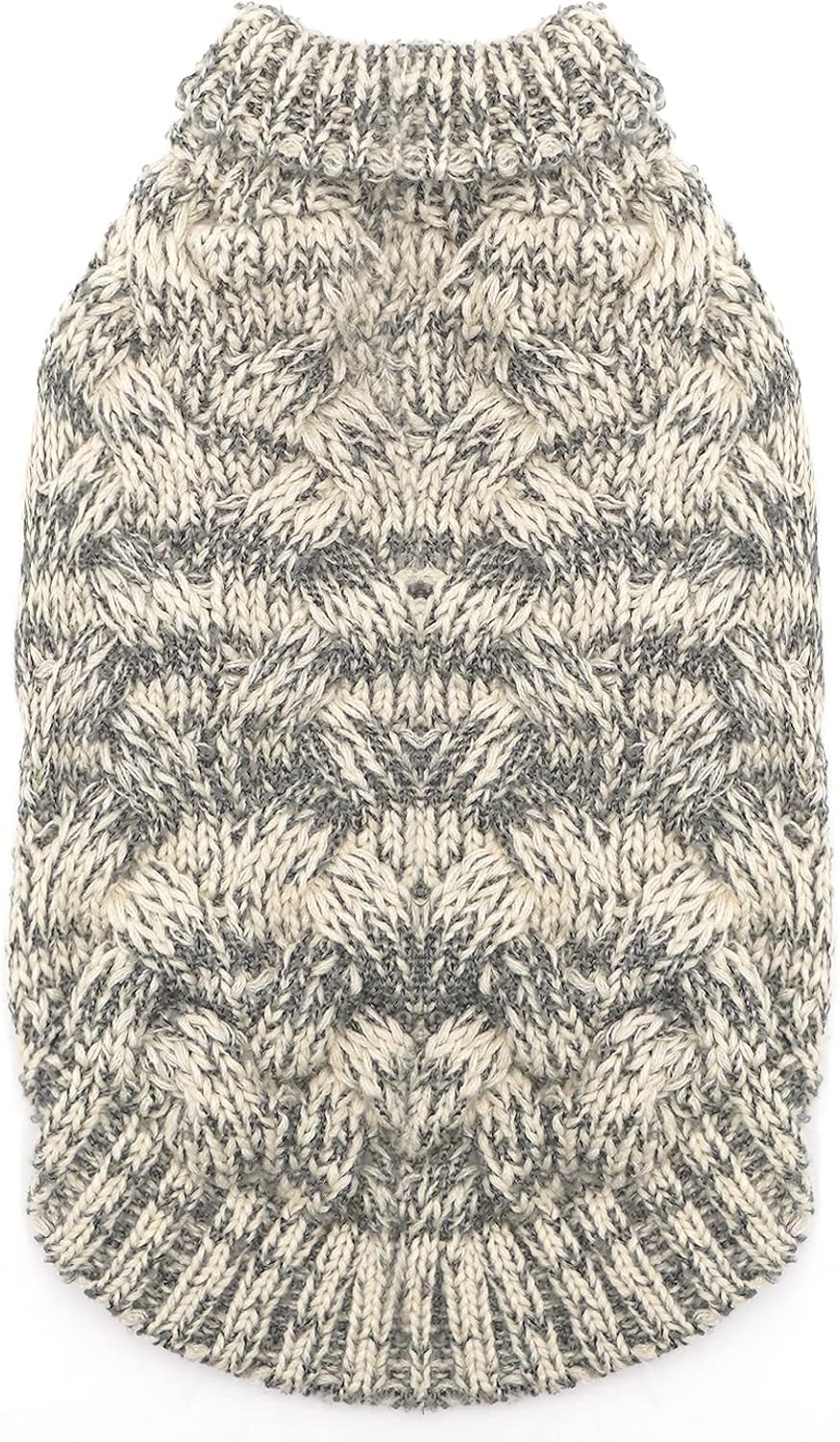 Winter Dog Sweater Turtleneck Knitted Small Dog Sweaters Soft Knitwear Puppy Warm Dog Clothes Cats Apparel