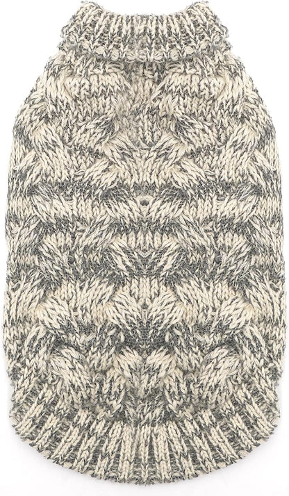 Winter Dog Sweater Turtleneck Knitted Small Dog Sweaters Soft Knitwear Puppy Warm Dog Clothes Cats Apparel