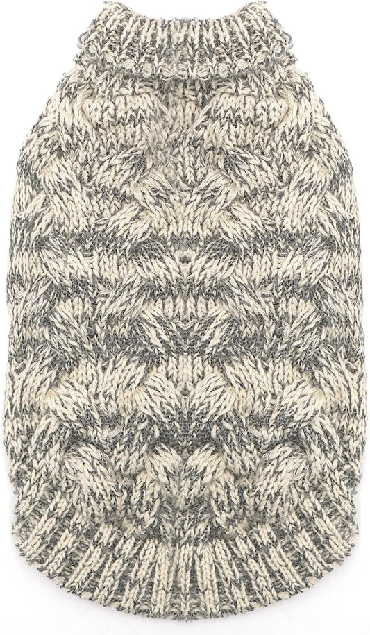 Winter Dog Sweater Turtleneck Knitted Small Dog Sweaters Soft Knitwear Puppy Warm Dog Clothes Cats Apparel