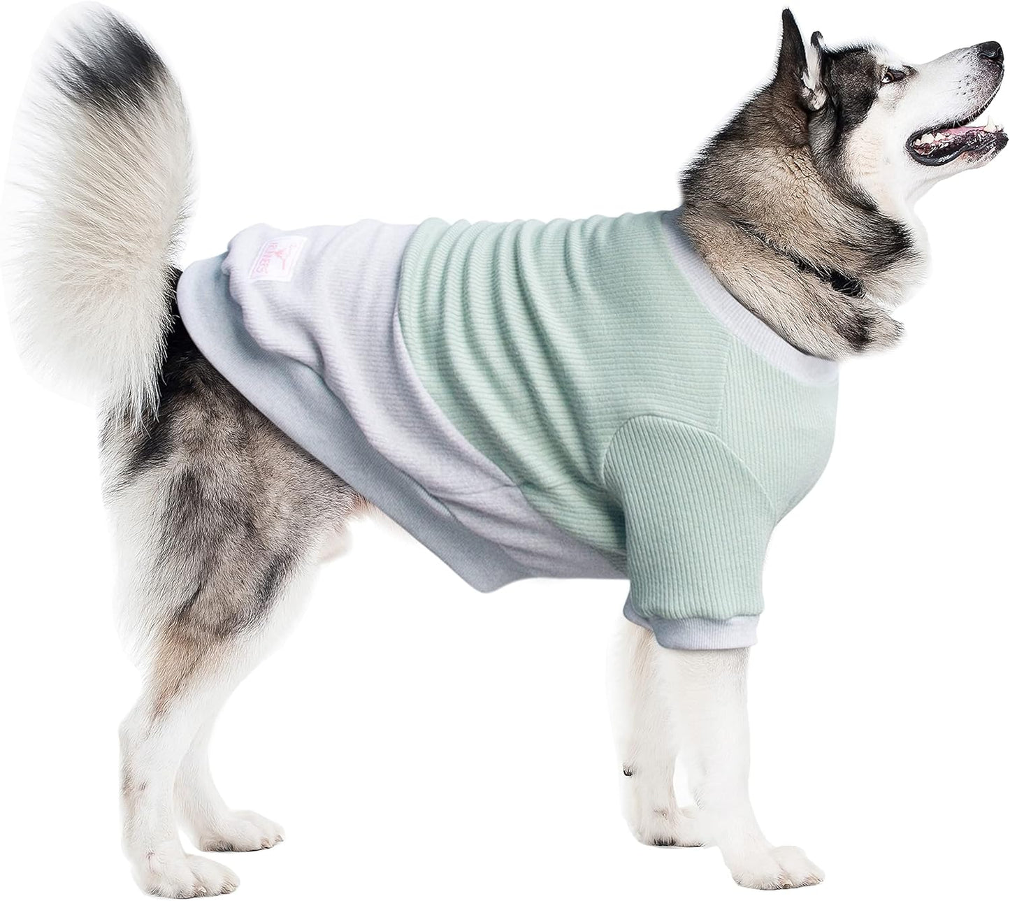 Extra Large Dog Clothes Hoodies Zip up Sweaters for Big Dogs Labrador German Shepherd Blue 3XL