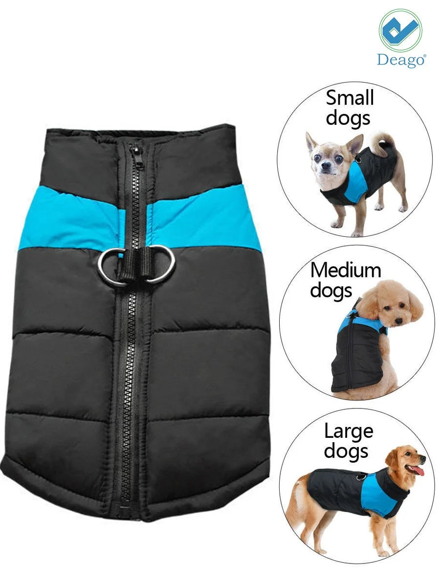 Small Dog Coat Waterproof Winter Warm Dog Clothes Cat Coat Jacket Vest Apparels