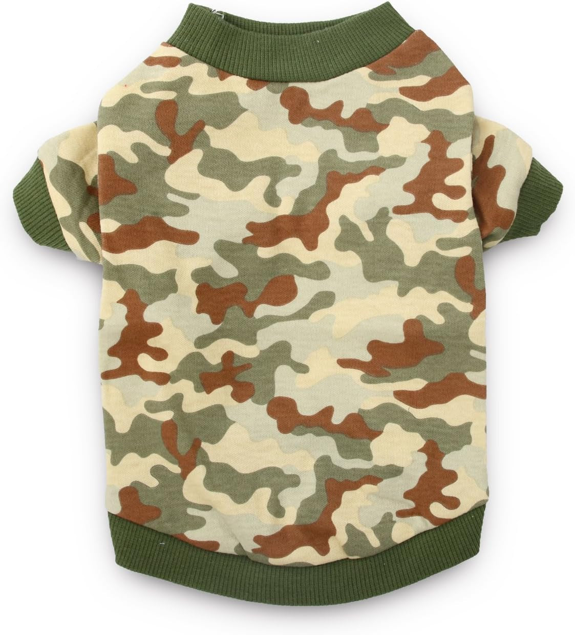 XS Dog Clothes Camo Dog Tshirts for Dogs Puppy Camo Pet Clothes, XS, Green