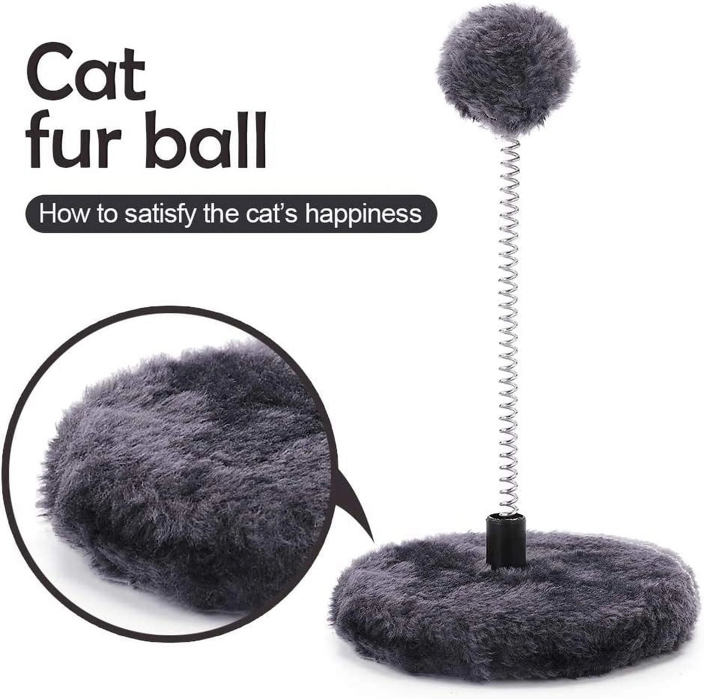 29" Cat Tree Tower Scratching Post with Perch, Sisal Cat Scratchers Poles Toys for Indoor Small Medium Cats Gray
