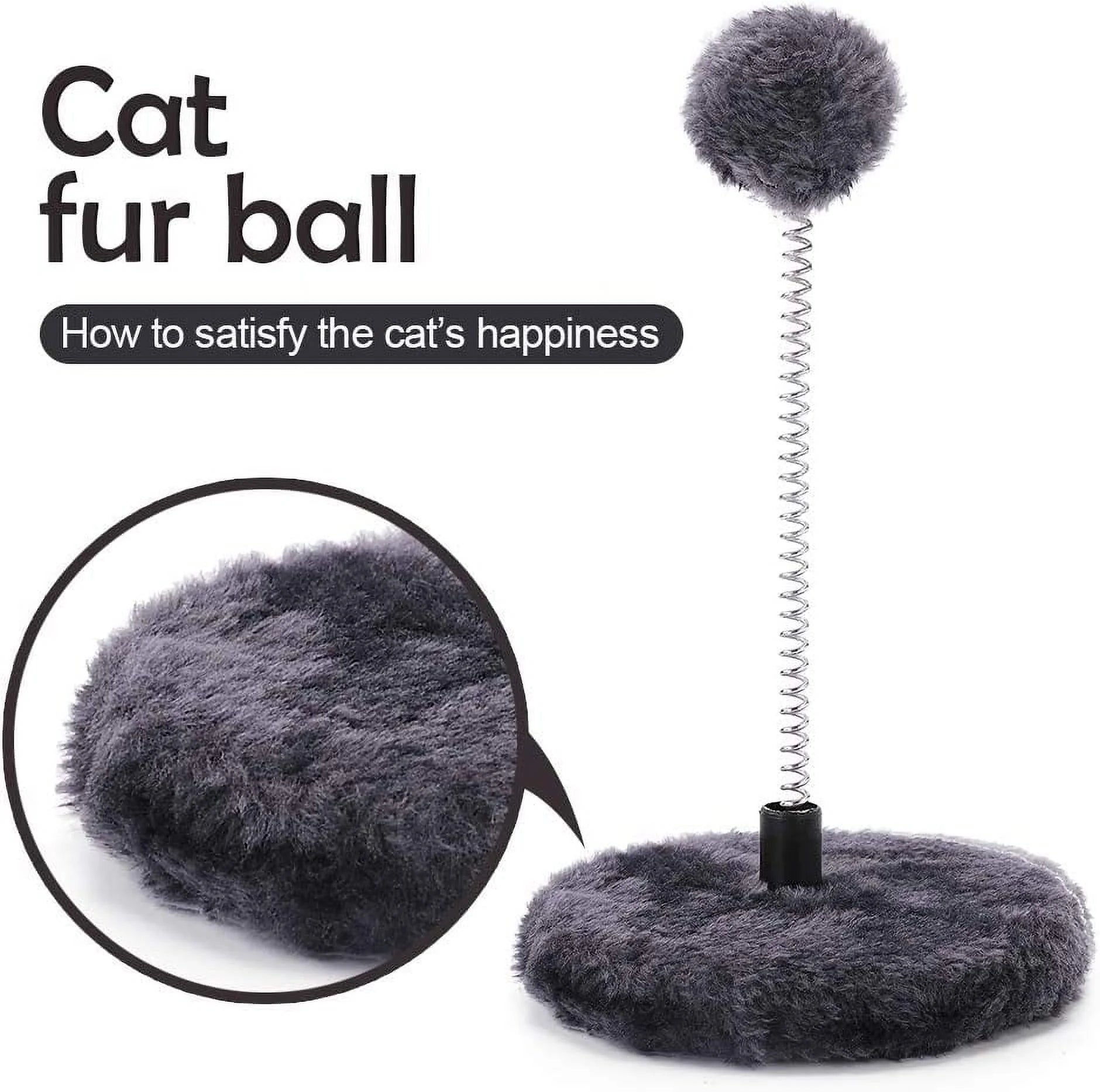 29" Cat Tree Tower Scratching Post with Perch, Sisal Cat Scratchers Poles Toys for Indoor Small Medium Cats Gray