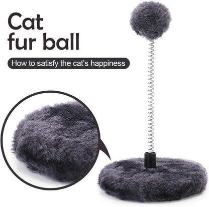 29" Cat Tree Tower Scratching Post with Perch, Sisal Cat Scratchers Poles Toys for Indoor Small Medium Cats Gray