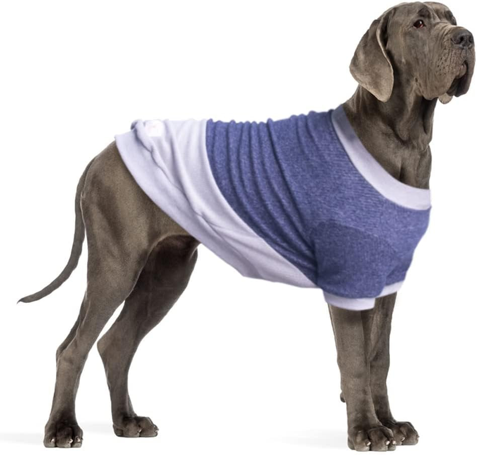 Extra Large Dog Clothes Hoodies Zip up Sweaters for Big Dogs Labrador German Shepherd Blue 3XL