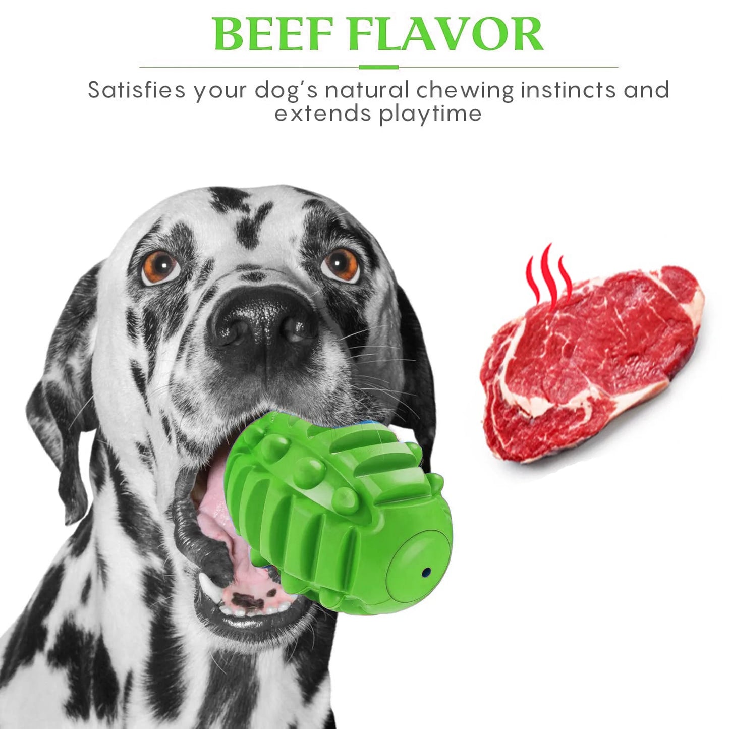 Squeaky Dog Ball Toys for Aggressive Chewers Indestructible Durable Tough Big Dogs Chew Toys Floatable Rubber Interactive Pet Toys for Medium &Large Breeds Dog
