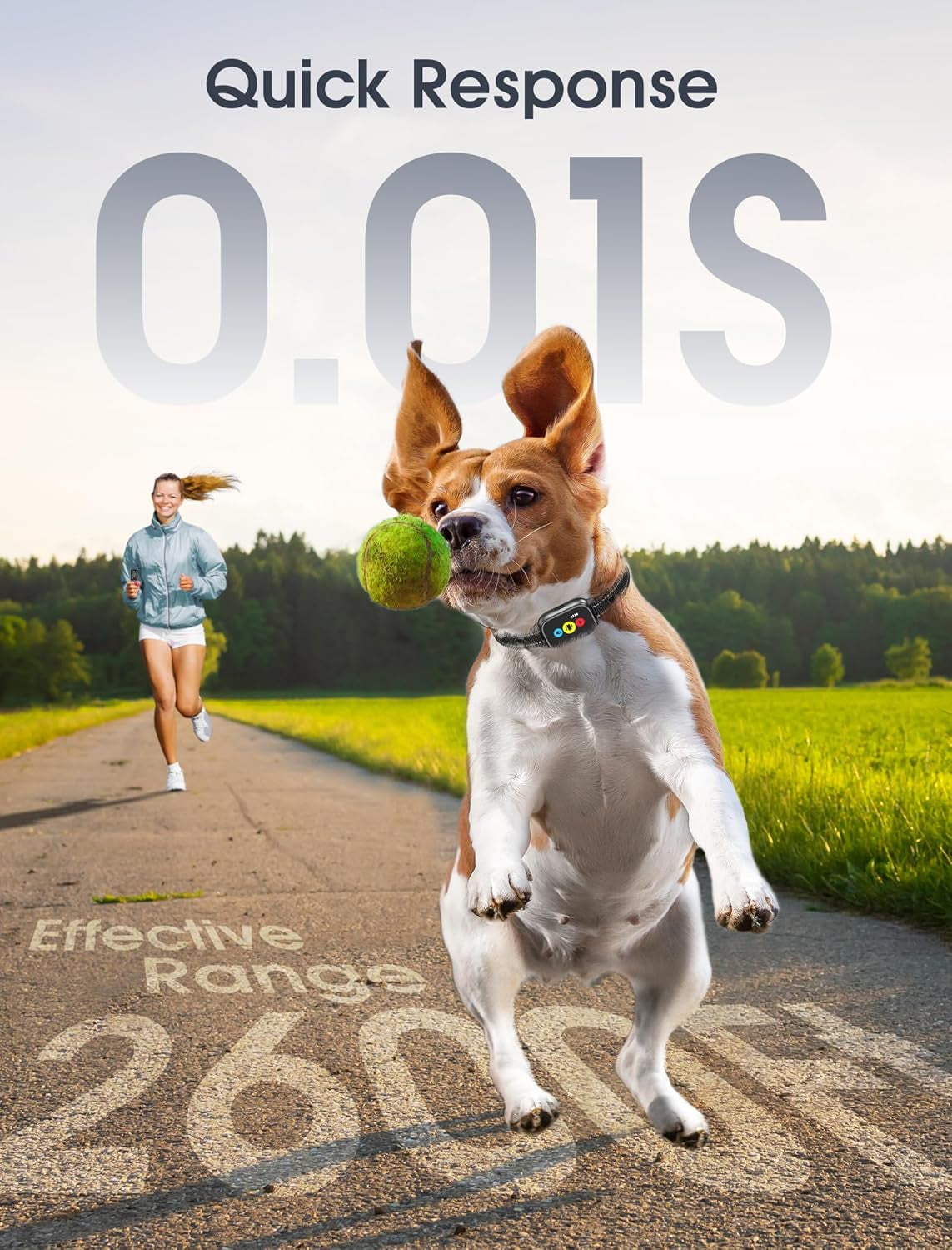 Dog Training Collar with Remote, Smart Dog Shock Collar with 3 Training Modes and Training Icons, Waterproof Electric Dog Shockers for Large and Medium Dogs (8-120 LBS)