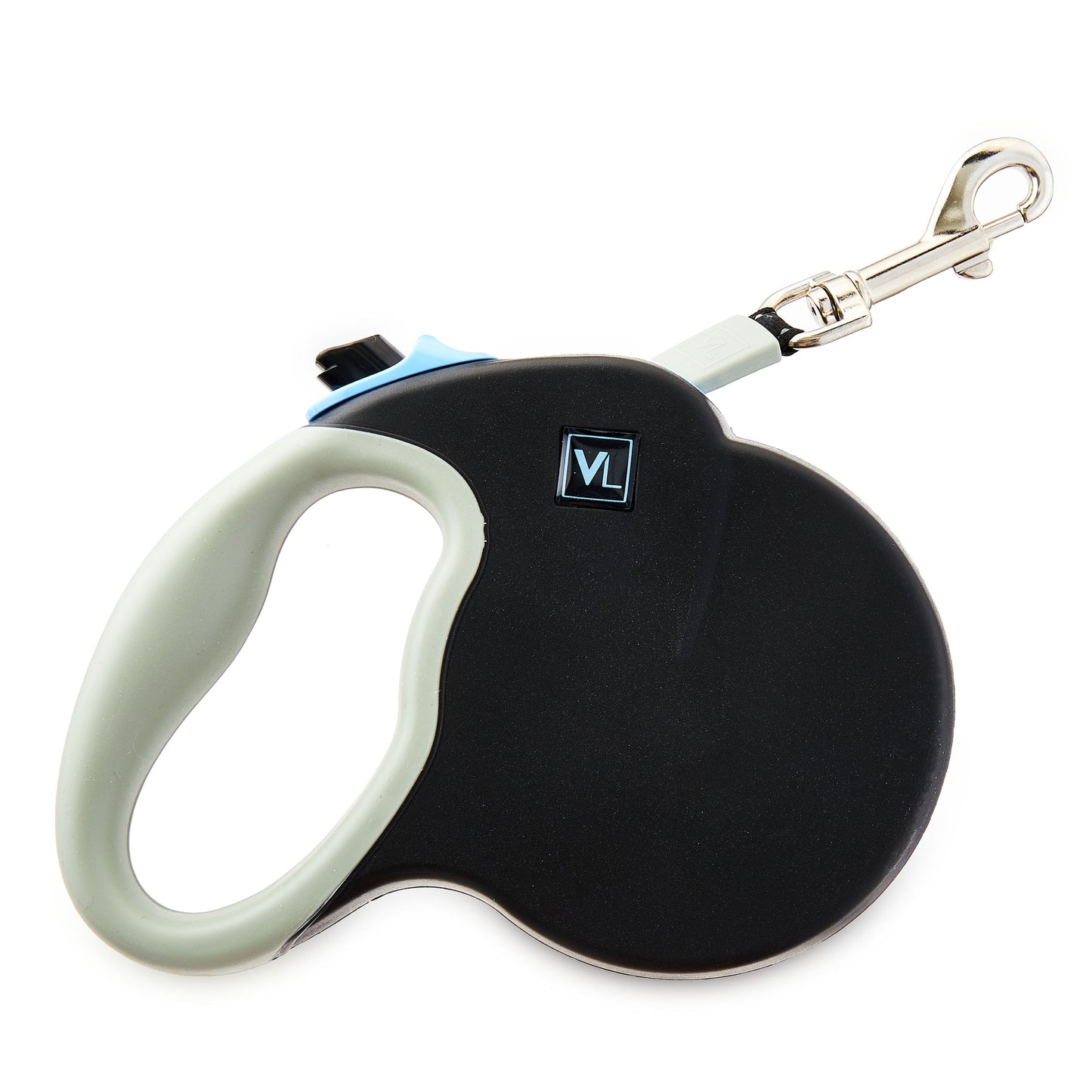 13' Heavy Duty Nylon Reflective Retractable Dog Leash, Black, XS/S - for Dogs up to 26LB