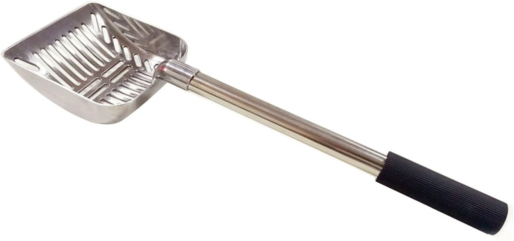 32 Inch Cat Litter Scooper Metal Cat Litter Scoop Long Handle Cat Scoop Litter Box Scooper Non-Stick Aluminum Deep Shovel Litter Scoop Large Kitty Sifter Scoop Manages Big Clumps of Multi-Cat Families