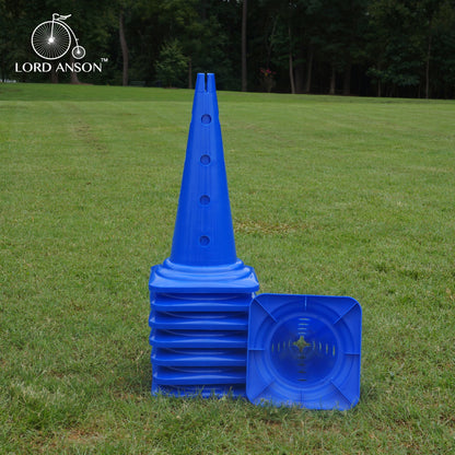 Trade; Dog Agility Hurdle Cone Set - Canine Agility Training Set - Obedience, Agility, and Rehabilitation - 8 Agility Cones and 4 Agility Rods