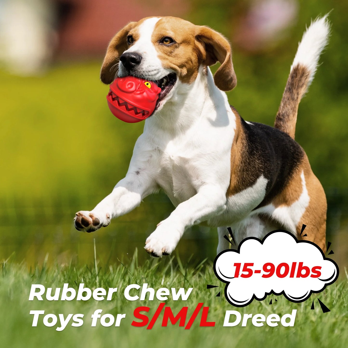 Dog Chew Toys for Aggressive Chewers Large Breed Small Medium Dogs, Dog Puzzle Toys Interactive Indestructible Durable Treat Dispensing Toy