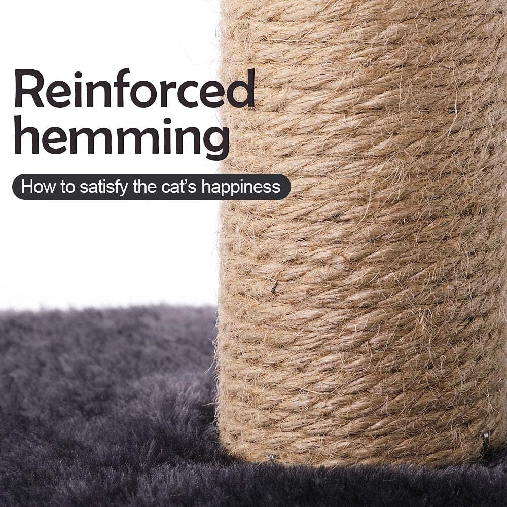 29" Cat Tree Tower Scratching Post with Perch, Sisal Cat Scratchers Poles Toys for Indoor Small Medium Cats Gray