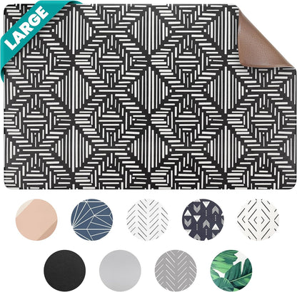 Dog Mat for Food and Water, Cat Feeding Mat | Waterproof Dog Bowl Mat | Non-Slip Pet Food Mat for Floors | Pet Mats for Food and Water | Easy to Clean