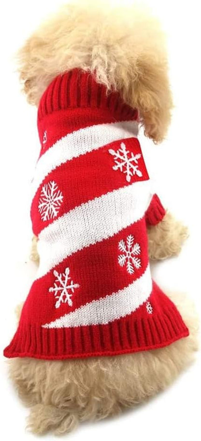 Rudolph the Red Nosed Reindeer Sweater Pet Holiday Clothes Cat Sweater Dog Sweater Winter Clothing Teddy Poodle Autumn Winter Clothes Dog Clothes (Red Nose, Xx-Small)