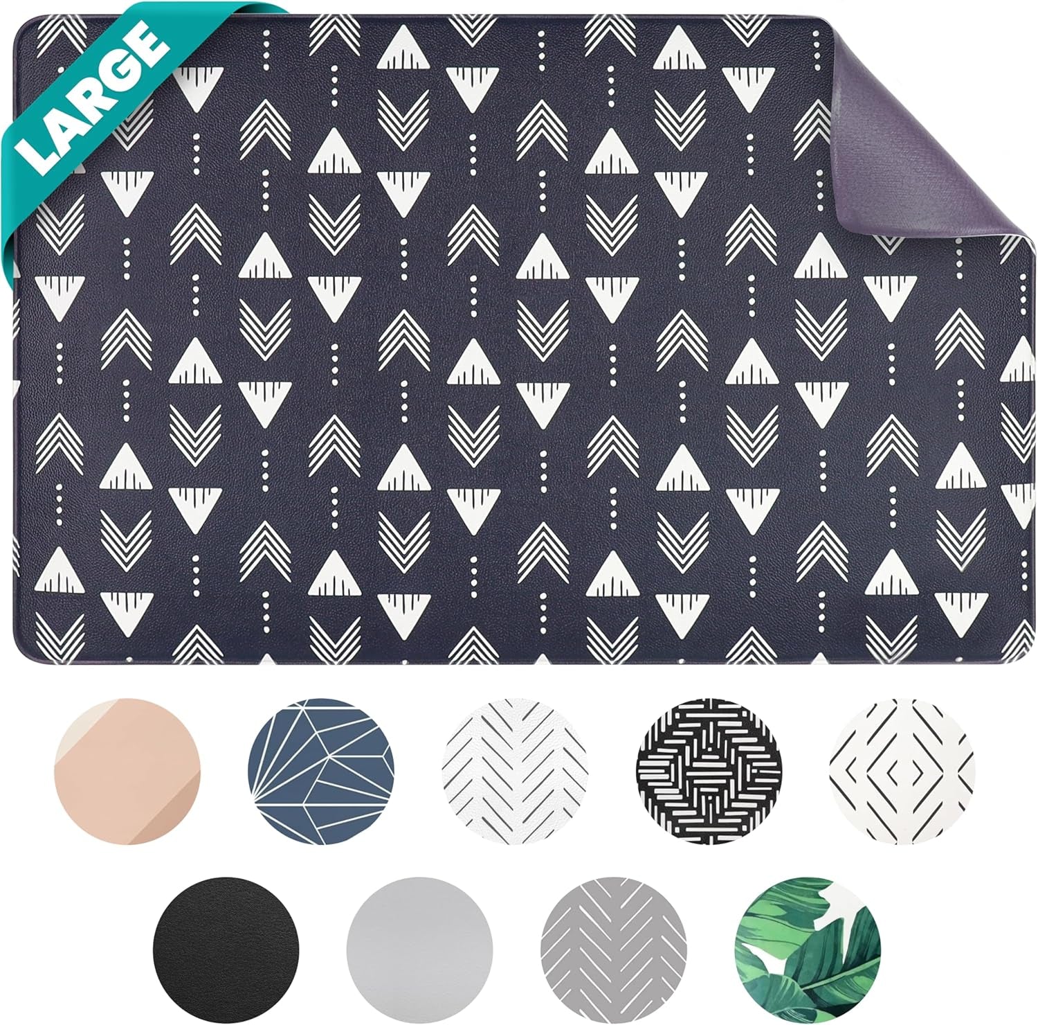 Dog Mat for Food and Water, Cat Feeding Mat | Waterproof Dog Bowl Mat | Non-Slip Pet Food Mat for Floors | Pet Mats for Food and Water | Easy to Clean