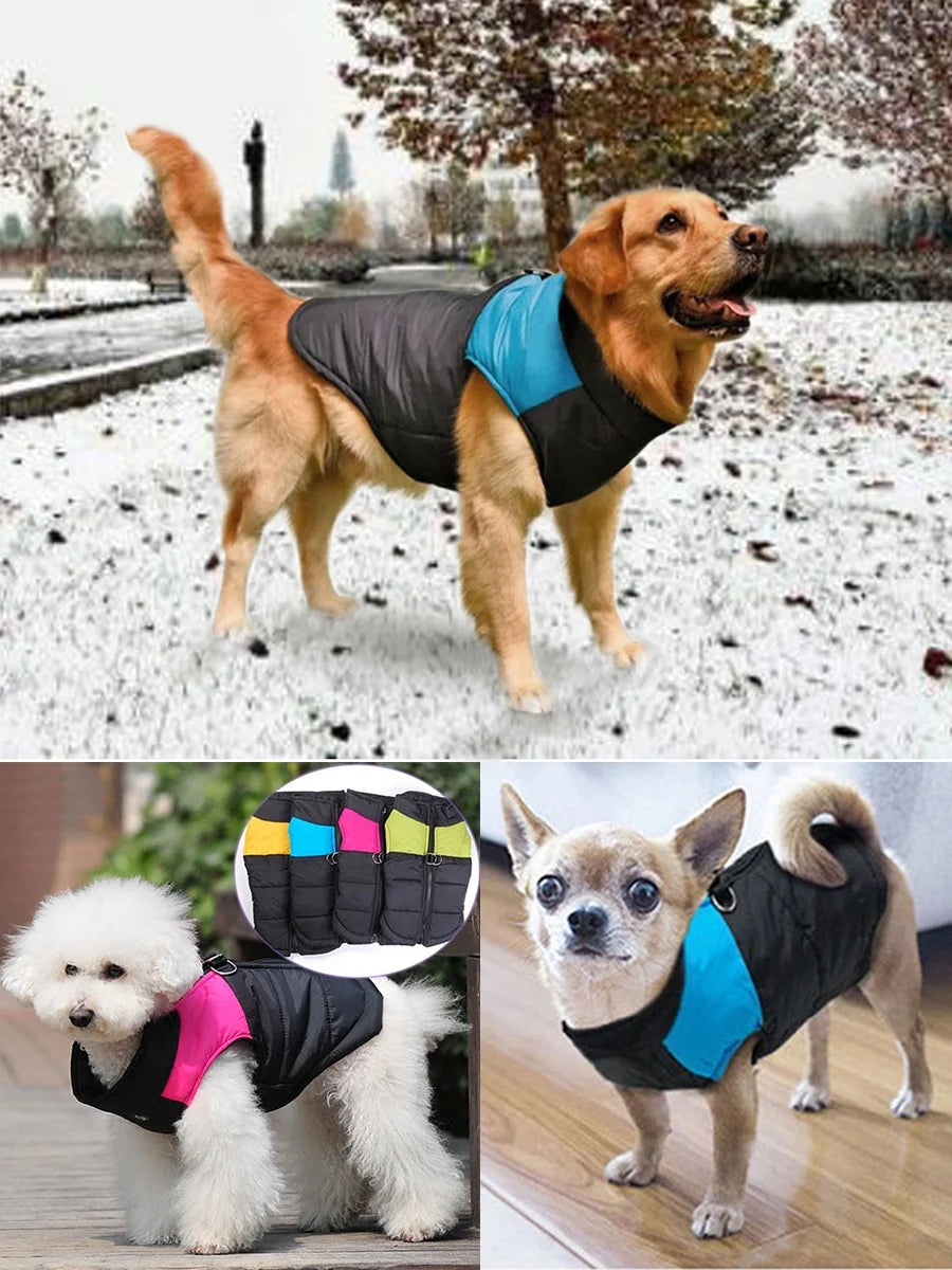 Small Dog Coat Waterproof Winter Warm Dog Clothes Cat Coat Jacket Vest Apparels