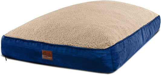 Extra Large Dog Bed with Removable, Washable Cover and Waterproof Liner. Pillow Stuffed with Orthopedic Memory Foam Blend. Made for Big Dogs up to 100 Pounds or More.