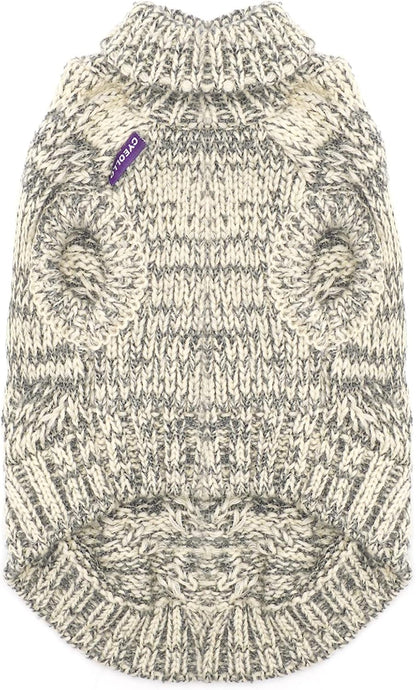 Winter Dog Sweater Turtleneck Knitted Small Dog Sweaters Soft Knitwear Puppy Warm Dog Clothes Cats Apparel