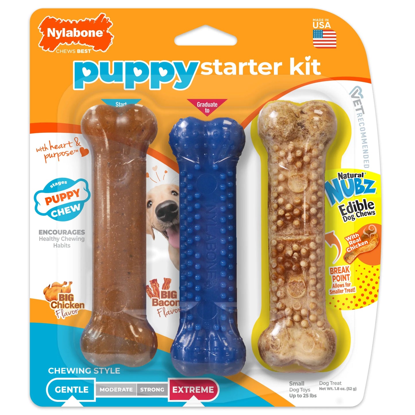 Puppy Chew Toy and Treat Bundle