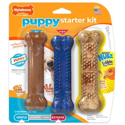 Puppy Chew Toy and Treat Bundle