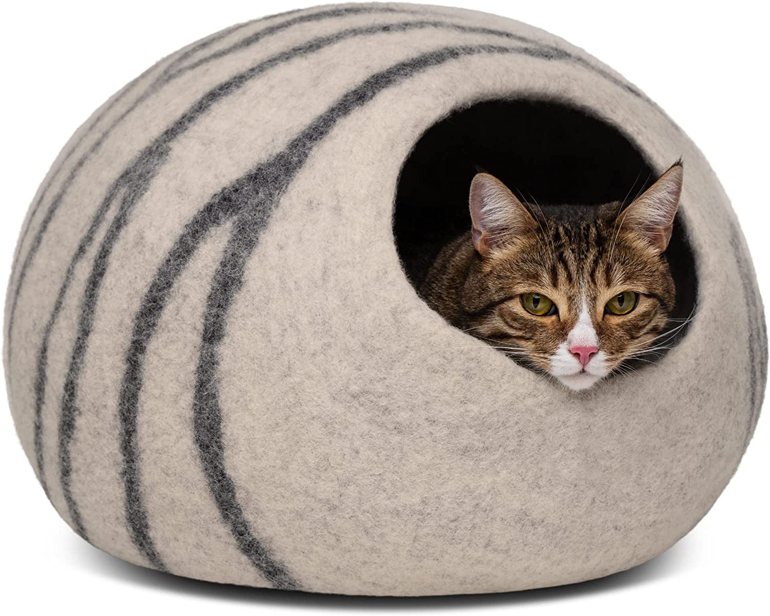 Cat Enclosure – Premium Felt Cat Enclosure for Indoor Cats, Handmade 100% Merino Wool