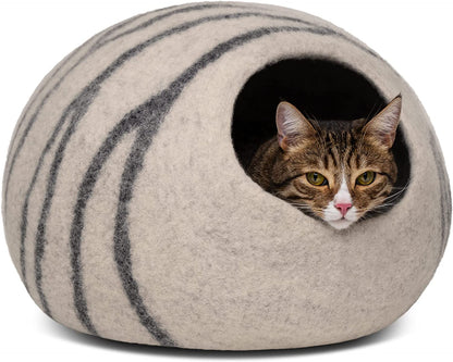 Cat Enclosure – Premium Felt Cat Enclosure for Indoor Cats, Handmade 100% Merino Wool