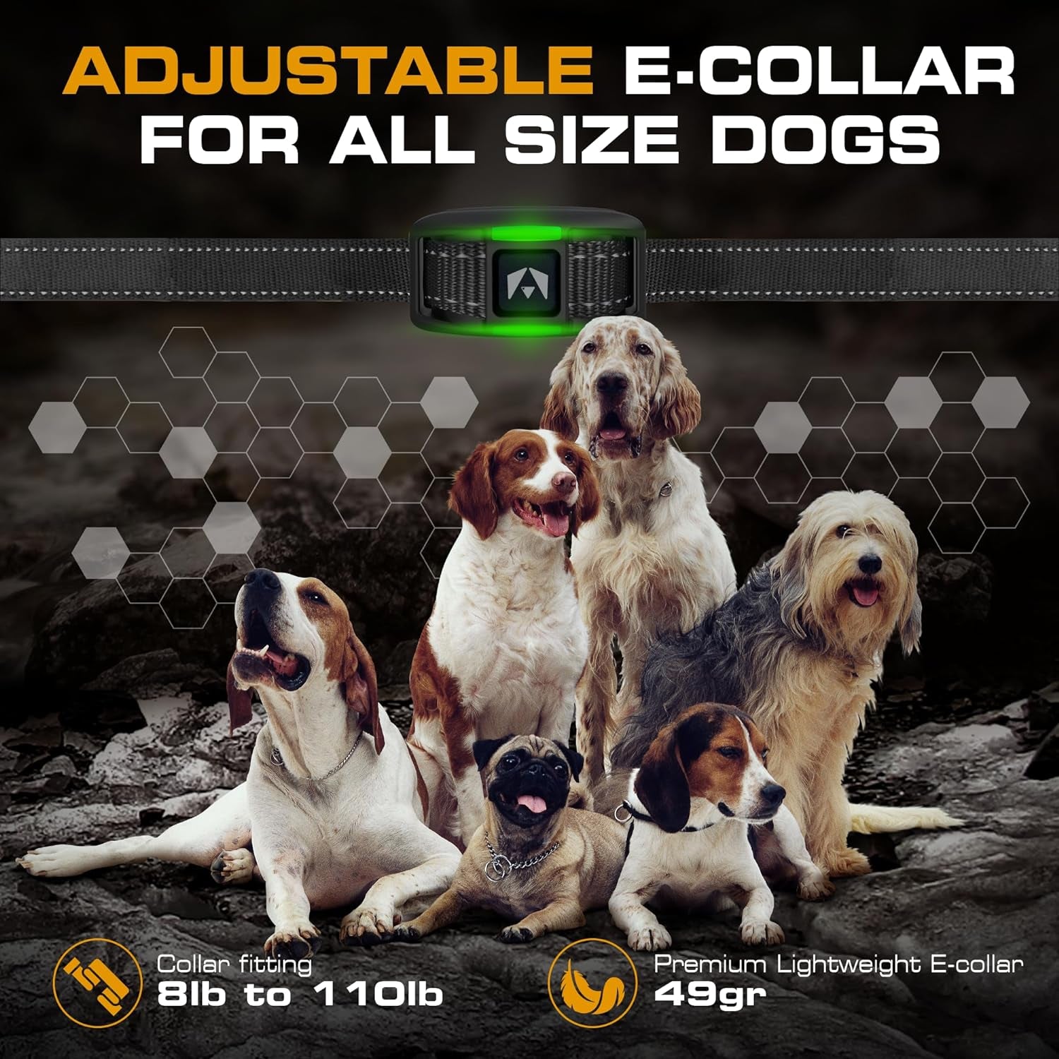 Dog Training Collar [2025 Edition] 123 Levels Dog Training Collar with Remote 1100Yd Range E Collar for Dogs Training 100% Waterproof Rechargeable, Manual Bark Collar for Large Dog