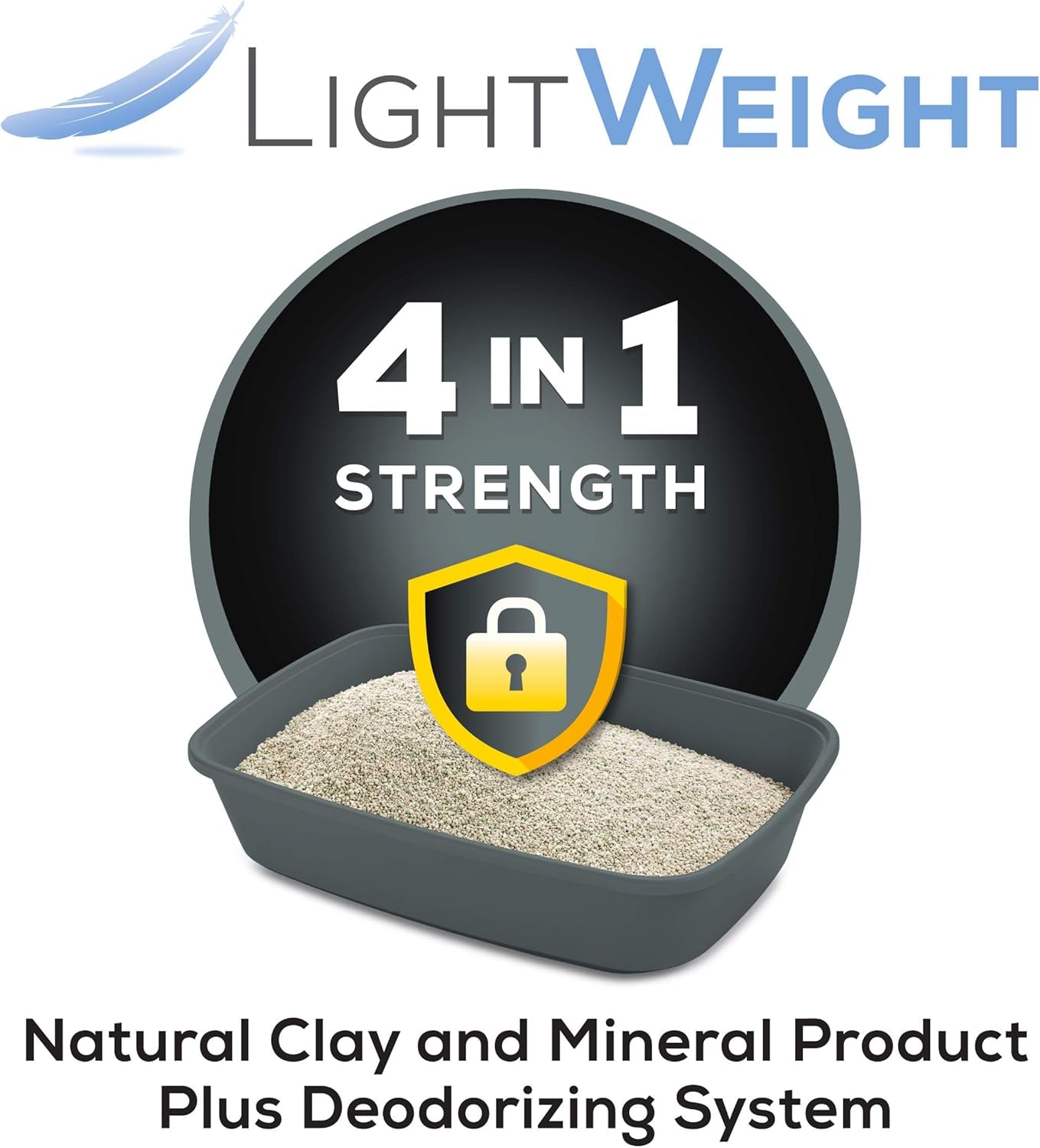 Purina  Multi Cat, Low Dust, Clumping Cat Litter, Lightweight 4-In-1 Strength - 17 Lb. Box