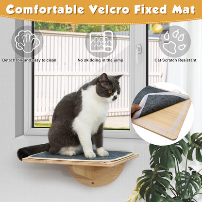 Cat Window Perch Cat Hammock Window Seat W/ Strong Suction Cups, Holds up to 22 Lbs