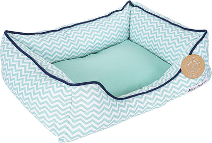 Now House for Pets Grey Diamond Cuddler Dog Bed, Small Dog Bed, Washable, Cotton/Poly Blend, 24.0"L X 19.0"W X 8.0"Th