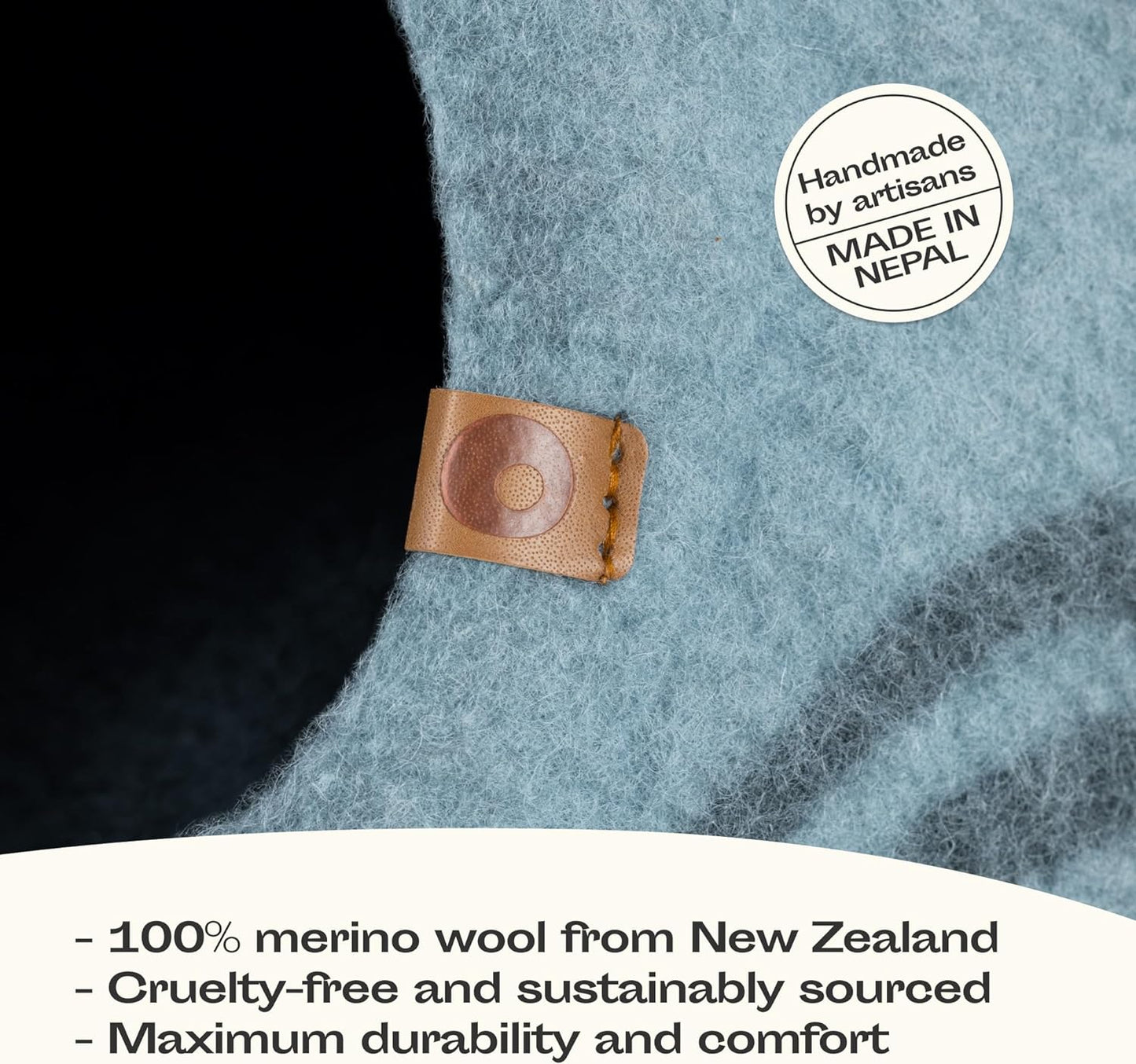 Cat Enclosure – Premium Felt Cat Enclosure for Indoor Cats, Handmade 100% Merino Wool