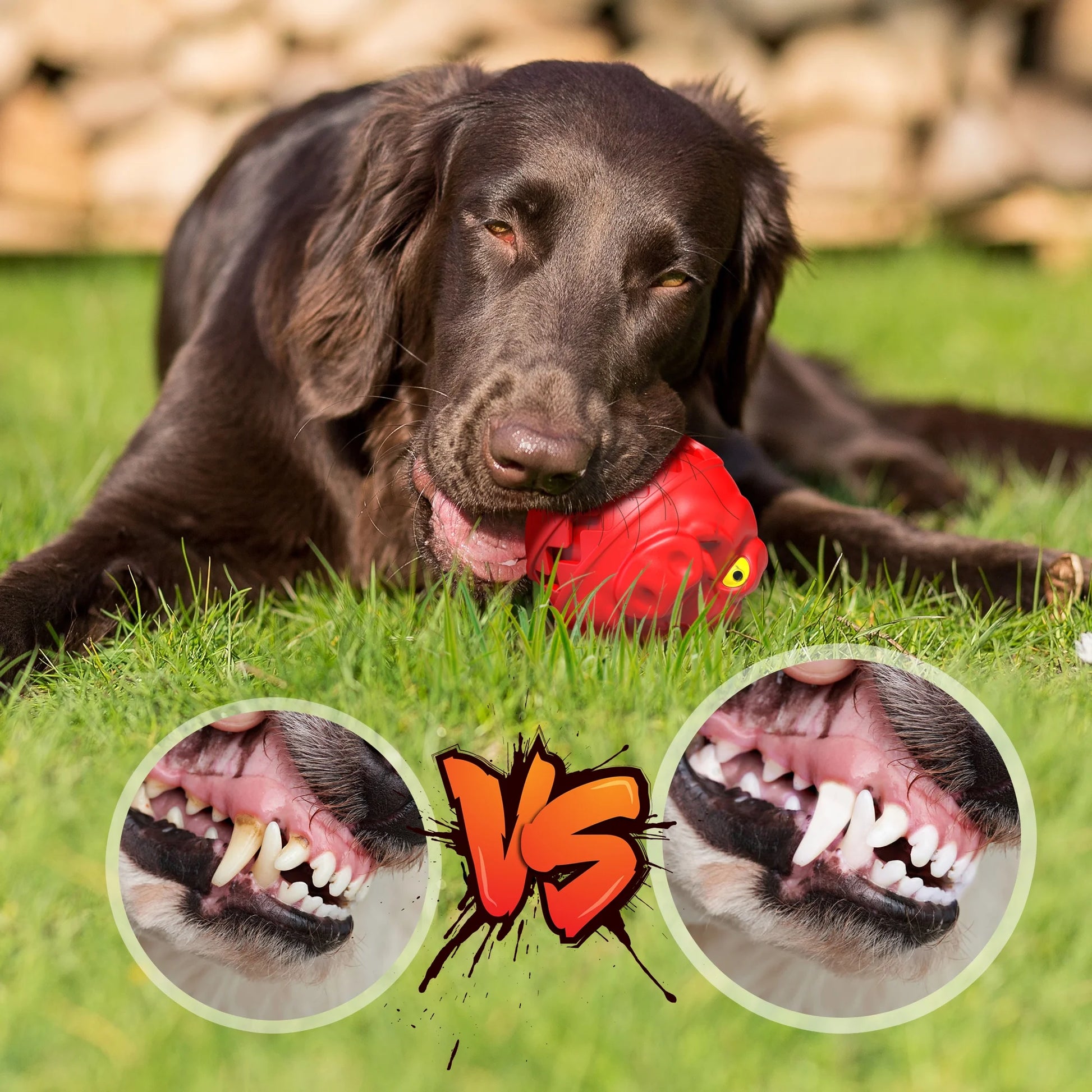 Dog Chew Toys for Aggressive Chewers Large Breed Small Medium Dogs, Dog Puzzle Toys Interactive Indestructible Durable Treat Dispensing Toy