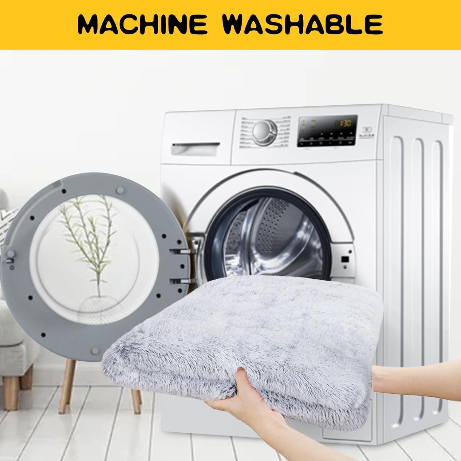 Medium Dog Bed Crate Pad Mat for Cages Washable Bed for Medium Small Size Dog Soft Kennel Pad Anti-Slip Pet Bed,30" X 20",Grey